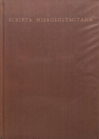 Scripta Hiersolymitana, Vol. 8, Studies in the Bible | Chaim Rabin (Ed.)