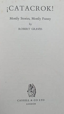 ¡Catacrok! Mostly Stories, Mostly Funny (First Edition, 1956) | Robert Graves