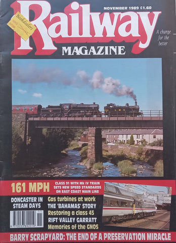 Railway Magazine, with Supplement (November 1989)