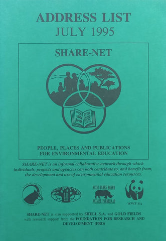 Share-Net Address List, July 1995: People, Places and Publications for Environmental Education