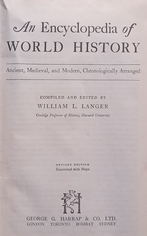 An Encyclopedia of World History: Ancient, Medieval and Modern, Chronologically Arranged | William L. Langer (Ed.)