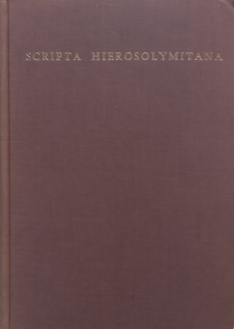 Scripta Hierosolymitana, Vol. 17: Studies in English Language and Literature | Alice Shalvi & A. Mendolw (Eds.)