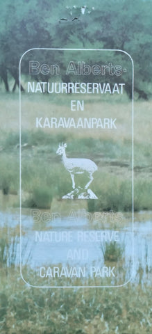 Ben Alberts Nature Reserve and Caravan Park (English/Afrikaans, Pamphlet, with Rates Sheet for 1982)