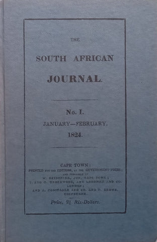 The South African Journal, No. 1, January-February 1824 (Facsimile Reprint)