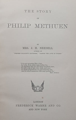 The Story of Philip Methuen | Mrs. J. H. Needell