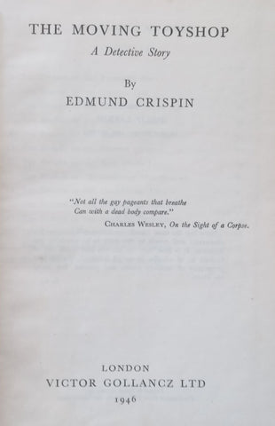 The Moving Toyshop: A Detective Story | Edmund Crispin