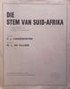 Die Stem van Suid-Afrika (Music Score, with Official English Translation) | C. J. Langenhoven & M. L. de Villiers