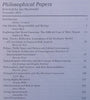 Philosophical Papers (Private Issue, November 2004, Festschrift for Ian Macdonald, with his Signature) | Marius Vermaak (Ed.)