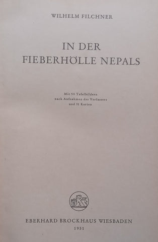 In der Fieberhölle Nepals (German) | Wilhelm Filchner