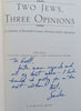 Two Jews, Three Opinions: A Collection of Twentieth-Century American Jewish Quotations (Inscribed by Editor) | Sandee Brawarsky & Deborah Mark (Eds.)