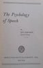 The Psychology of Speech | Jon Eisenson