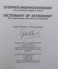 Dictionary of Astronomy (Signed by Editor, Afrikaans/English, English/Afrikaans) | J. H. de Klerk