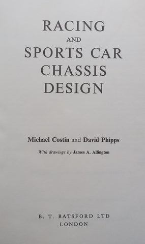 Racing and Sports Car Chassis Design | Martin Costin & David Phipps