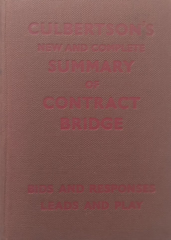 Summary of Contract Bridge | Ely Culbertson