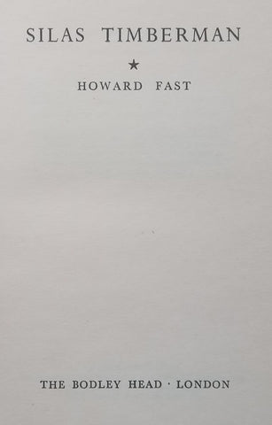 Silas Timberman | Howard Fast