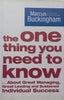 The One Thing You Need to Know (Inscribed by Author) | Marcus Buckingham