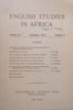 English Studies in Africa (Vol. 14 No. 2)