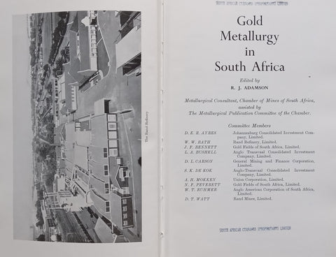 Gold Metallurgy in South Africa | R. J. Adamson (Ed.)