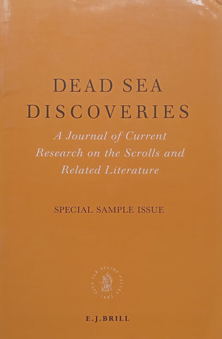 Dead Sea Discoveries: A Journal of Current Research on the Scrolls and Related Literature, Sample Issue