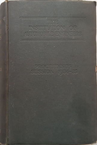 Proceedings of the Session 1934-1935 of the Institution of Automobile Engineers