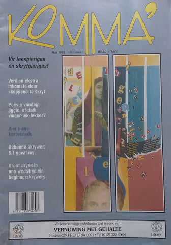 Komma’ (Issue No. 1, May 1989, Afrikaans)