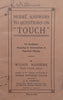 Model Answers to Questions on “Touch” For Candidates Preparing for Examinations in Pianoforte Playing | Wilson Manhire