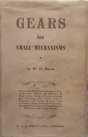 Gears for Small Machines | W. O. Davis