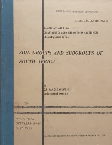 Soil Groups and Subgroups of South Africa | C. R. van der Merwe