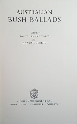 Australian Bush Ballads | Douglas Stewart and Nancy Keesing (eds.)