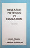 Research Methods in Education | Louis Cohen and Lawrence Manion