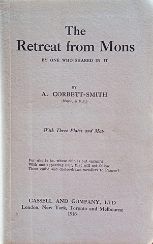 The Retreat from Mons, By One Who Shared In It | A. Corbett-Smith