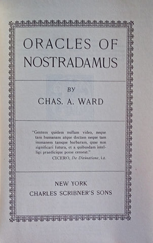 Oracles of Nostradamus | Chas A. Ward