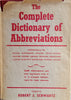 The Complete Dictionary of Abbreviations | Robert J. Schwartz (comp.)