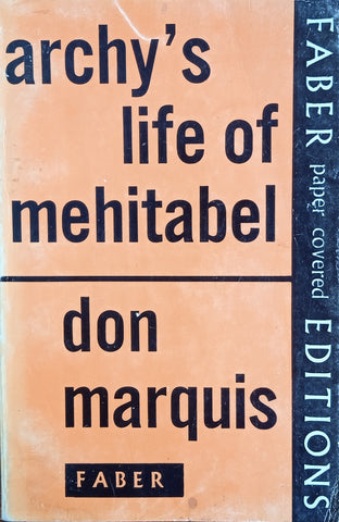 Archy's Life of Mehitabel | Don Marquis