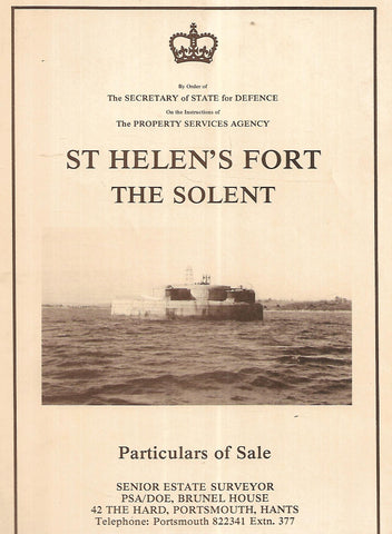 St Helen's Fort, The Solent: Particulars of Sale