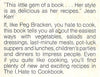 The I Hate To Cookbook | Peg Bracken