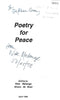 Poetry for Peace: A Collection of Poems from Natal (Inscribed by Editor) | Nise Malange & Shaun de Waal (Eds.)