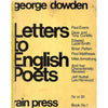 Bookdealers:Letters to English Poets (With Author's Inscription to Gerard Belart) | George Dowden